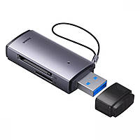 Кардридер Baseus Lite Series USB-A to SD/TF (WKQX060013)