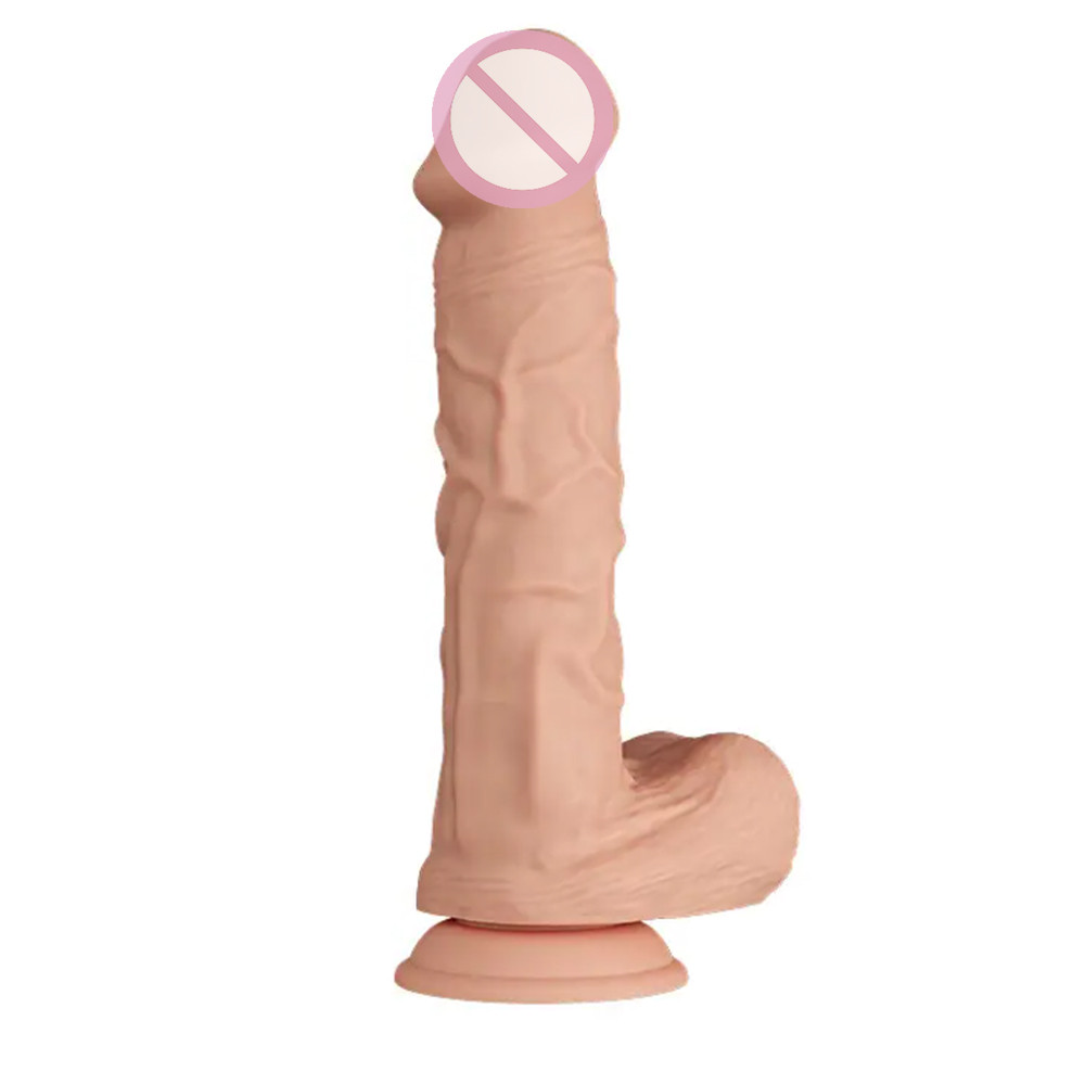 Фалоїмітатор реалістичний із мошоком — Beautiful Encounter Bergrisi Dildo Flesh, 26 см