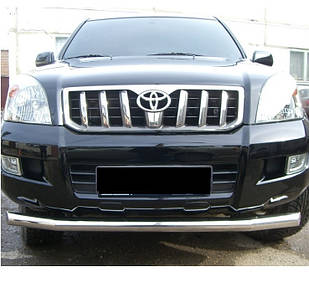 Кенгурник одинарний вус на Toyota Land Cruiser 120 (2002-2009) Тойота Ленд Крузер