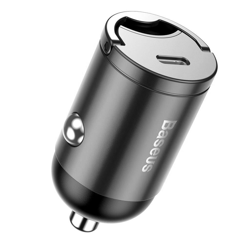 Автомобільний смарт зарядний пристрій Baseus Tiny Star PPS mini USB Type C 30 W Quick Charge Black (VCHX-B0G)
