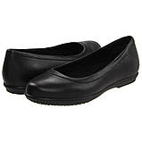 Туфлі жіночі балетки Крокси з натуральної шкіри / Crocs Womens Grace Flat (12121-060), Чорні, фото 4