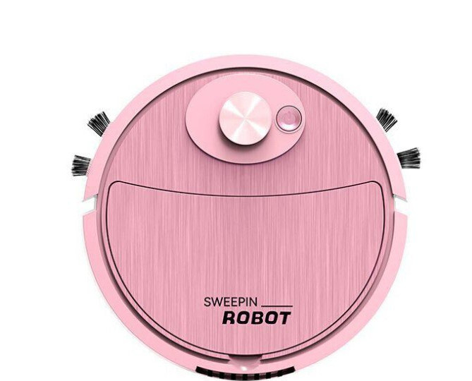 Розумний робот-прибиральник 3в1 Рожевий 8088