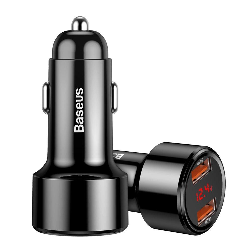 Автомобільний зарядний пристрій Baseus Magic Series Dual QC 3.0 2x USB 45 W 6 A Black (CCMLC20A-01)