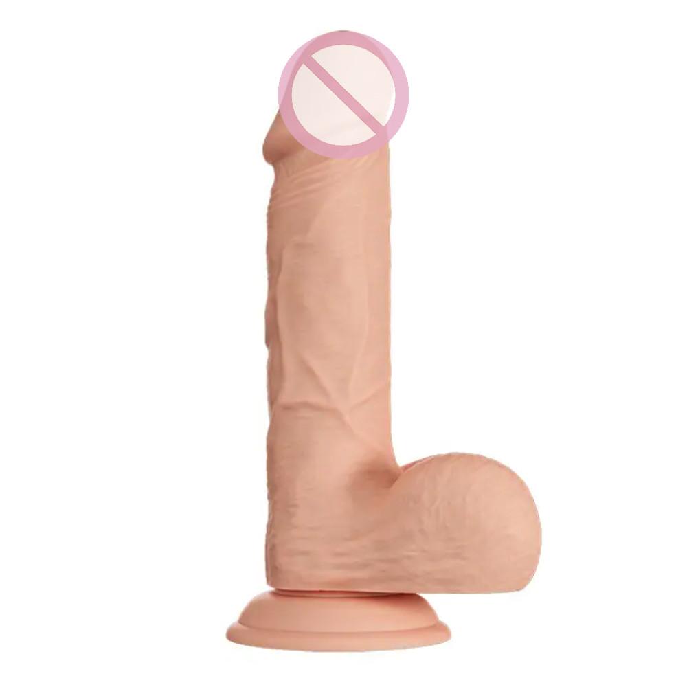 Фалоїмітатор реалістичний із мошок - Beautiful Encounter Bahamut Dildo Flesh, 21,8 см