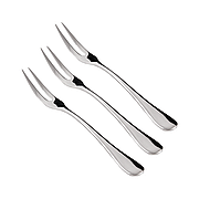Набір вилок для закусок 13 см нержавіюча сталь 3 предмети H-139974