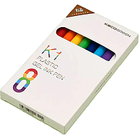 Набор черных ручек KACO K1 Candy Color Multicolor Black Gel Ink Pen 8pcs