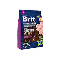 Brit Premium Adult Small S Chicken 3 кг сухой корм для взрослых собак малых пород с курицей (121408)