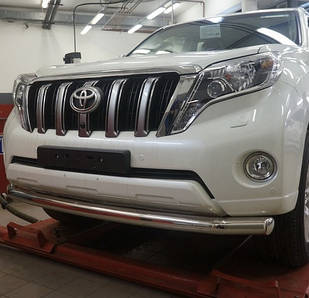 Кенгурник одинарний вус на Toyota Land Cruiser 200 (c 2008---) Тойота Ленд Крузер