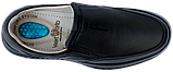 Чоловічі туфлі ортопедичні натуральна шкіра Туреччина Форест Орто 4Rest Orto чорні розмір 40-46, фото 7