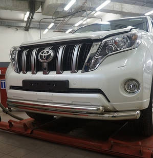 Кенгурник подвійний вус на Toyota Land Cruiser 200 (c 2008---) Тойота Ленд Крузер