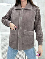 Женская пиджак из шерсти альпаки №942 Серый