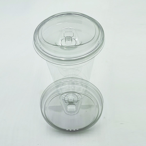 Кришка для пластикової склянки з напувалкою d95 100шт, фото 1