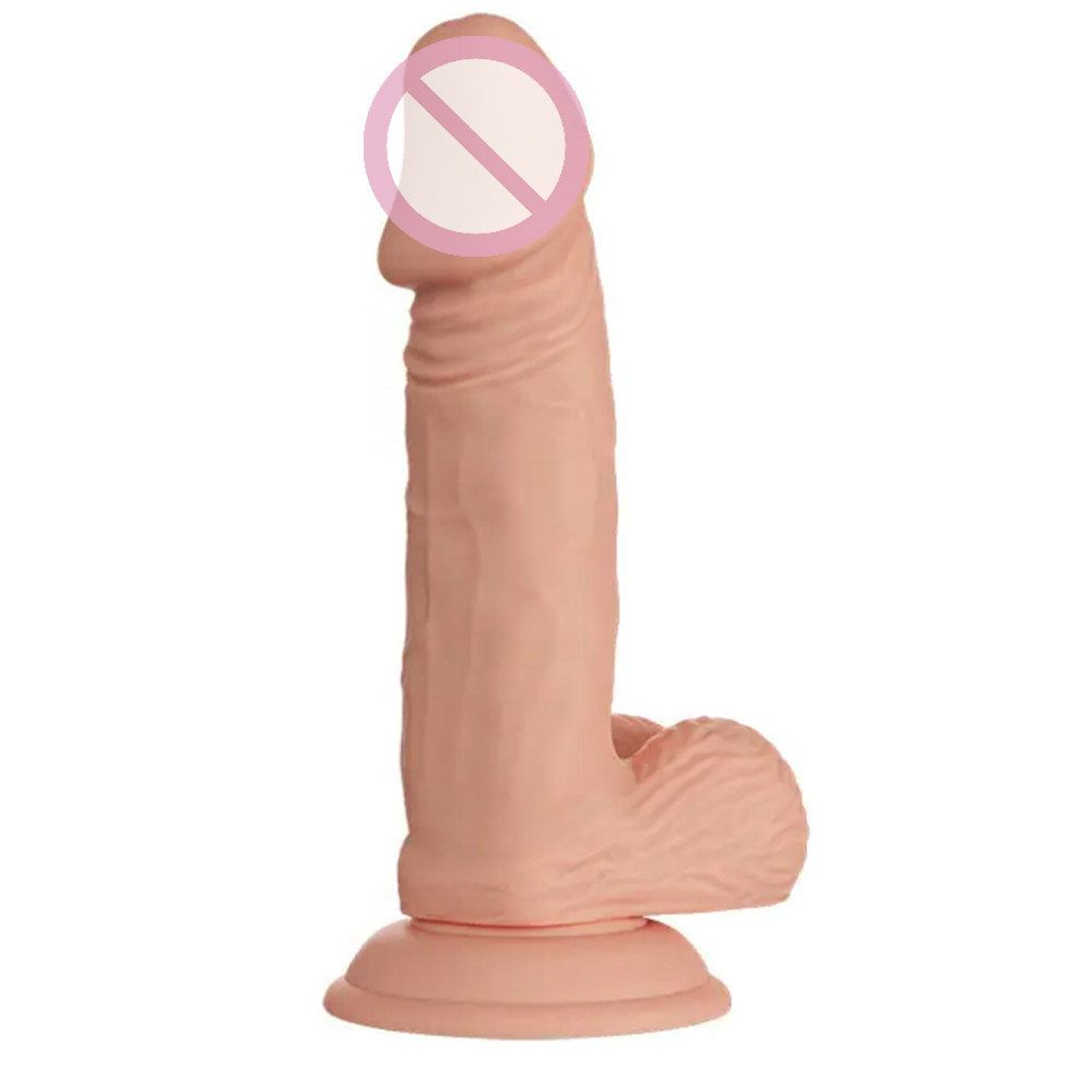 Фалоїмітатор реалістичний із мошок - Beautiful Encounter Zebulon Dildo Flesh, 19,4 см