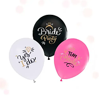Воздушные шарики с надписями Bride Party