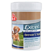 Витамины 8in1 Excel «Brewers Yeast» для собак и кошек, пивные дрожжи с чесноком, 260 шт (142779)