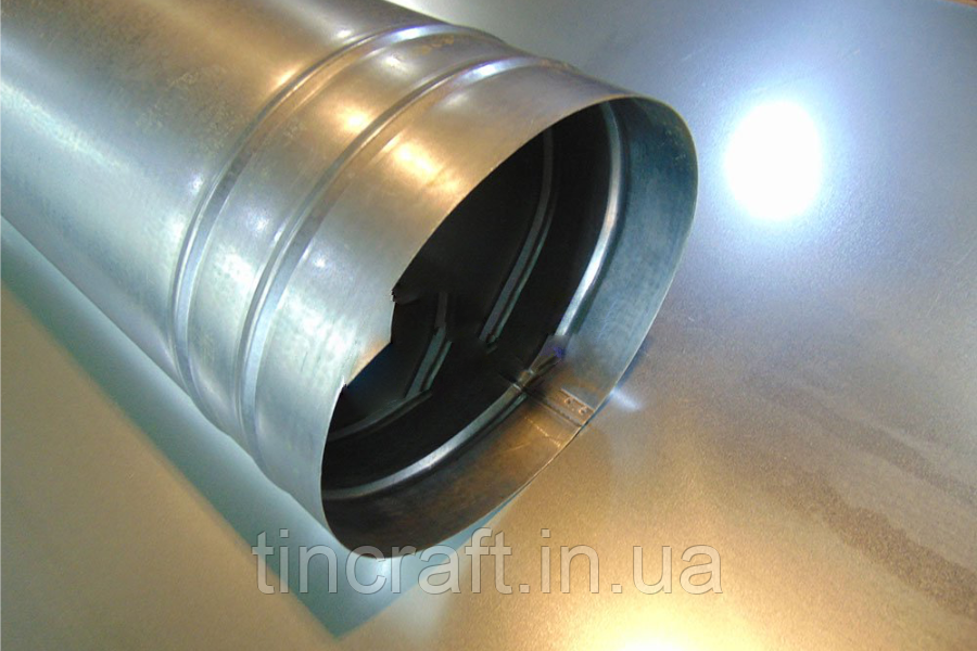 Воздуховод Ø 270 мм металлический из оцинкованной стали толщиной 0.5 мм для вытяжки - фото 10 - id-p1925472769