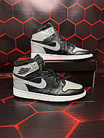 Мужские кроссовки Nike Air Jordan 1 Retro Hight Black Grey
