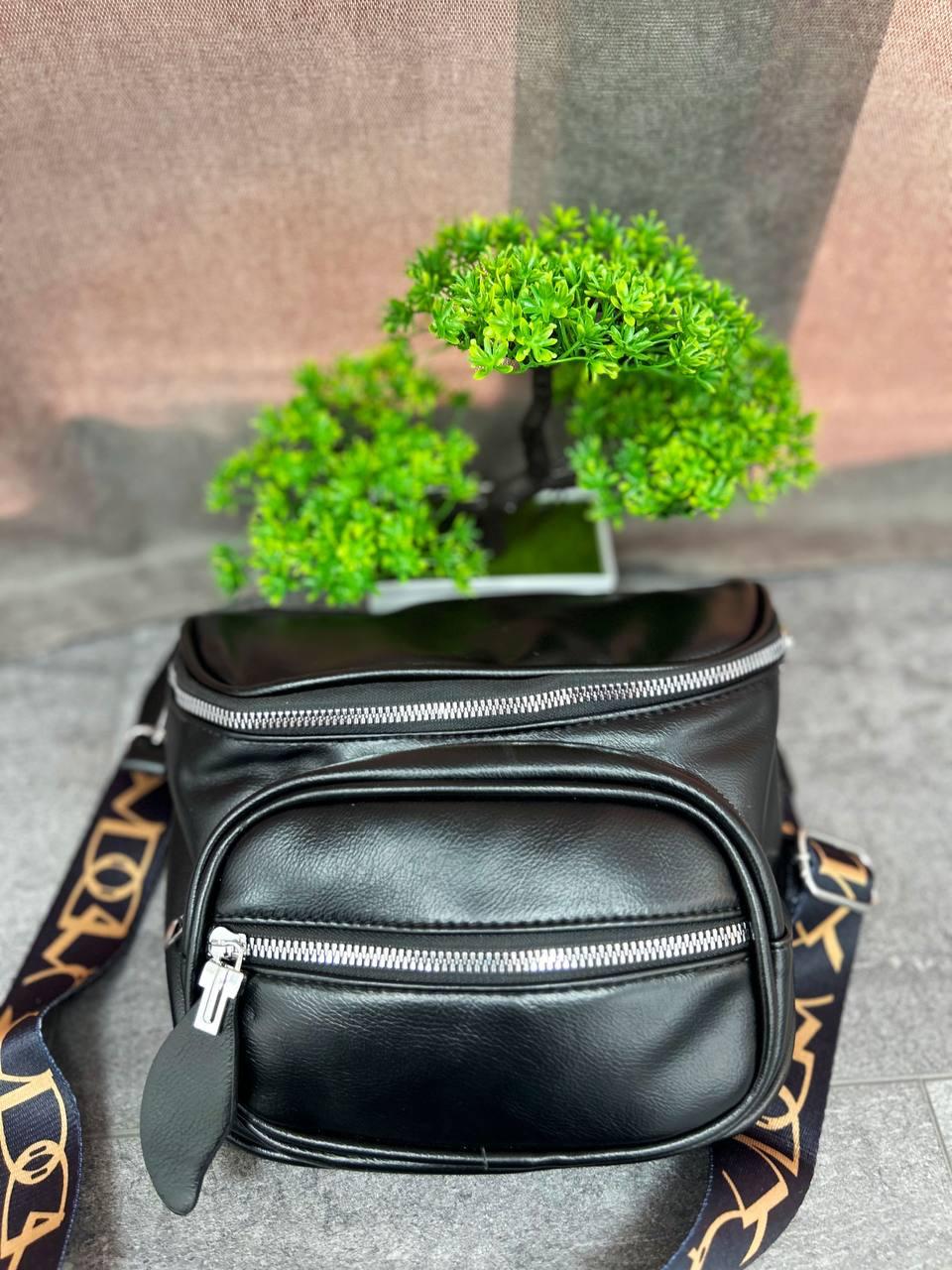 Чорна сумка через плече жіноча "Settle", фото 1