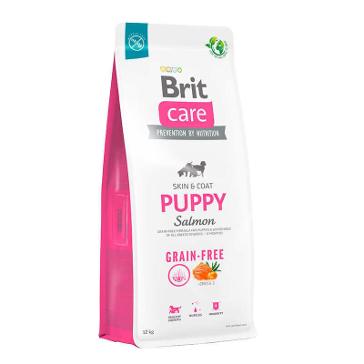 Сухий корм для цуценят Brit Care (Бріт Кеа) Dog Grain-free Puppy з лососем 12 кг