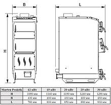 Твердопаливний котел Marten Praktik MP-30 (30 кВт), фото 3
