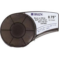 Лента для принтера этикеток Brady Self-laminating Vinyl, 2 - 3 мм., Black on White (M21-750-427) - Топ Продаж!