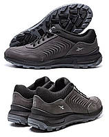 Мужские повседневные кожаные кроссовки Reebok (Рибок) Classic Grey, мужские кеды, туфли серые. Мужская обувь