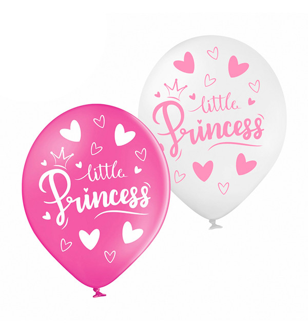 Повітряні кулі "Little princess" (5 шт.), Польща, Ø 30 см
