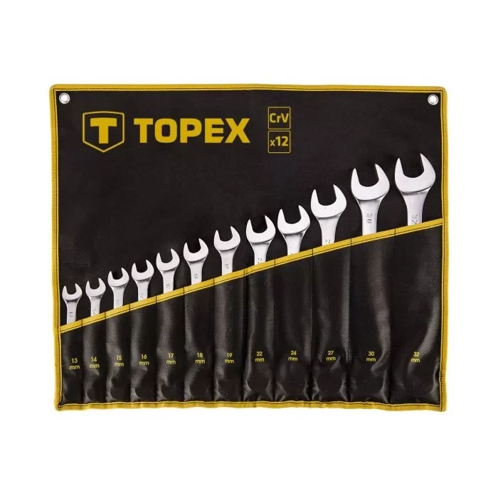 Набір комбінованих ключів Topex (13-32 мм, 12 шт.)