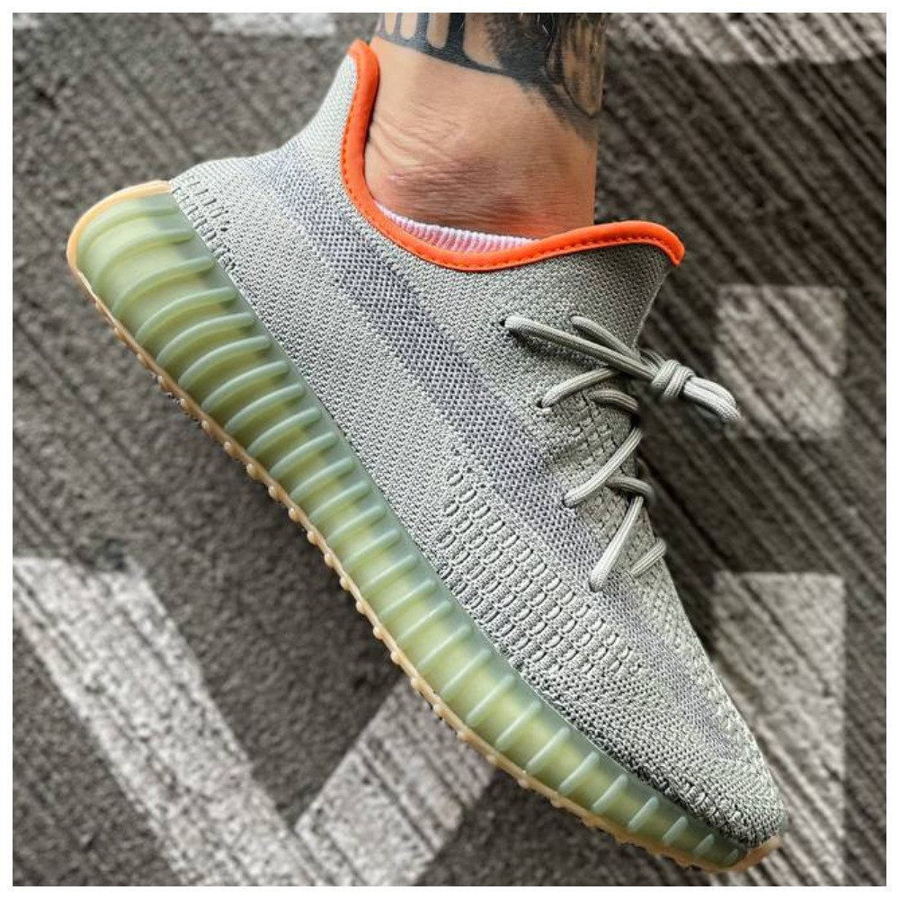 Чоловічі / жіночі кросівки Adidas Yeezy Boost 350 V2 Desert Sage, унісекс сірі кросівки адідас ізі буст 350 в2