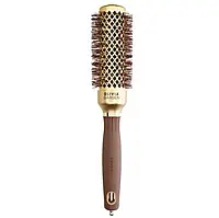 Термобрашинг Olivia Garden Expert Blowout Shine Wavy Bristles Gold & Brown 35 мм (ID2049)