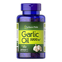Натуральная добавка Puritan's Pride Garlic Oil 5000 mg, 100 капсул