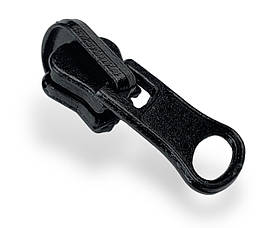 Бігунок №5 для тракторної блискавки без фіксатора ПЕРЕКІДНИЙ D58 колір чорний