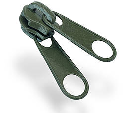 Бігунок для спіральної блискавки No8 Сумка Подвійний колір хакі