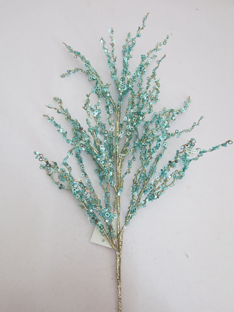 Гілка декоративна Yes!Fun бірюзова, 83 см, фото 1