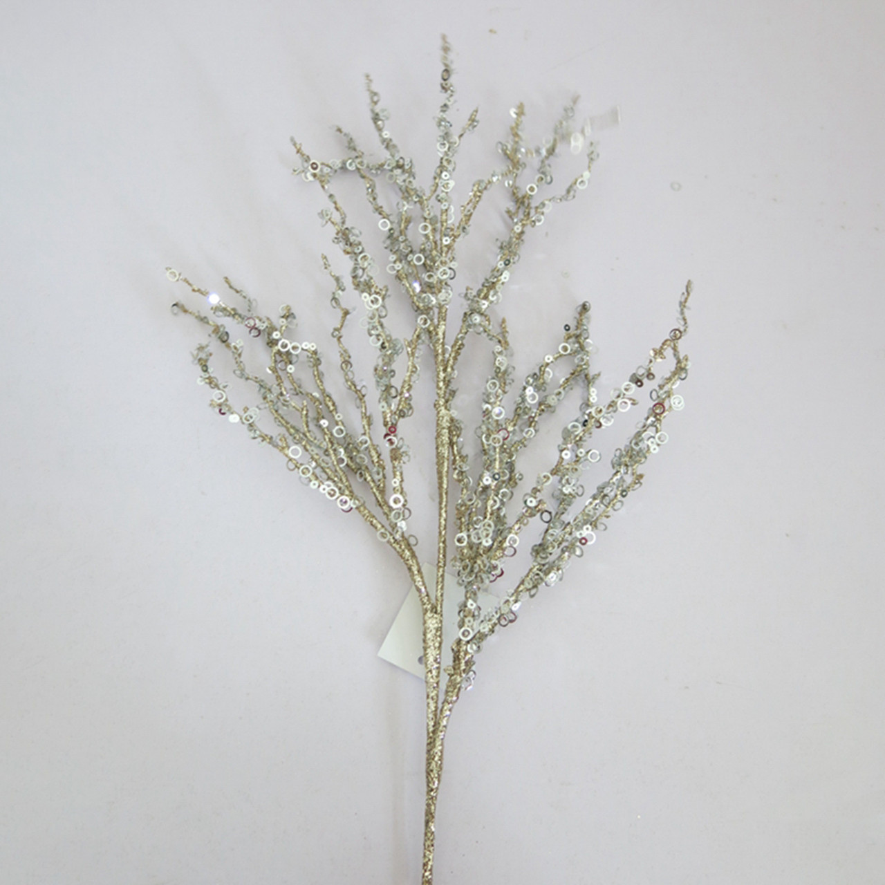 Гілка декоративна Yes!Fun срібна, 71 см, фото 1