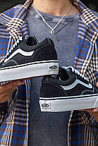 Vans Old Skool Platform чорно білі кеди кросівки жіночі на високій підошві, фото 5