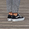 Vans Old Skool Platform чорно білі кеди кросівки жіночі на високій підошві, фото 9