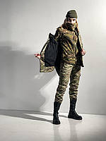 Жіноча тепла армійська форма Terra multicam, Тактичний камуфляжний костюм для дівчат комплект мультикам