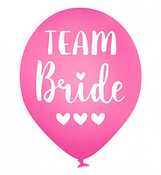 Повітряні кульки "Team Bride" (5 шт.), Польща, Ø 30 см