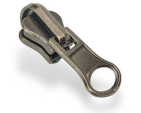 Бігунок №5 для тракторної блискавки без фіксатора ПЕРЕКІДНИЙ D58 колір бронза