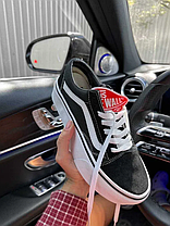 Кросівки Чорно білі кеди на високій підошві Vans Old Skool Platform, фото 4