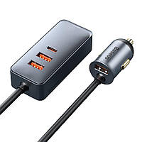 Автомобильное зарядное устройство Baseus Share Together 3x USB / USB Type C 120W PPS QC Dark-Gray (CCBT-B0G)