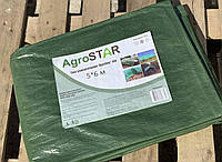 Тент тарпаулиновый AgroStar водостойкий зеленый 100 г/м² 3х5 м