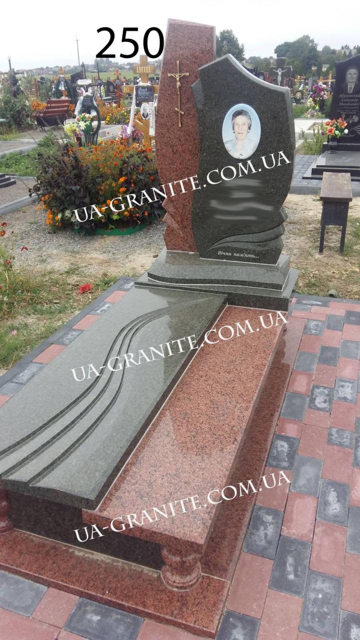 Пам'ятник комплекс із маславського граніту 1000*2000