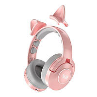 Навушники бездротові Kotion Each B3520 Bluetooth Gaming Headset pink