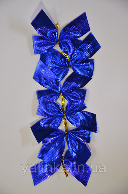 Бант синій великий 6 шт 0210710