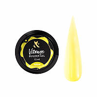 Будівельний гель вітражний F.O.X Vitrage Builder gel Yellow, 15 мл