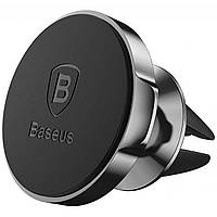 Магнитный держатель для мобильного в авто Baseus Small Ears Magnetic Air Outlet Type Black