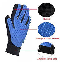 Перчатка для снятия шерсти с домашних животных PET BRUSH GLOVE Уневерсальная