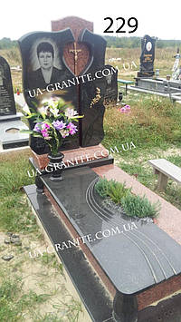 Комбінований пам’ятник з книгою із граніту 1200*2000